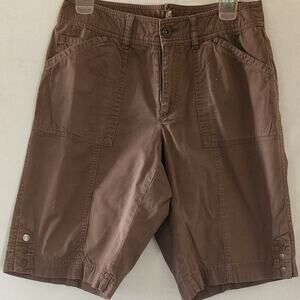 CJ Banks Brown Bermuda Shorts Waist size 30 Inches. No size tags see photos